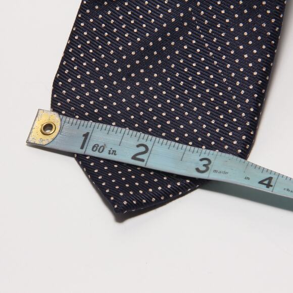 Vintage Resilio Silk Polka Dot Tie 3.5" x 57" - Picture 4 of 5